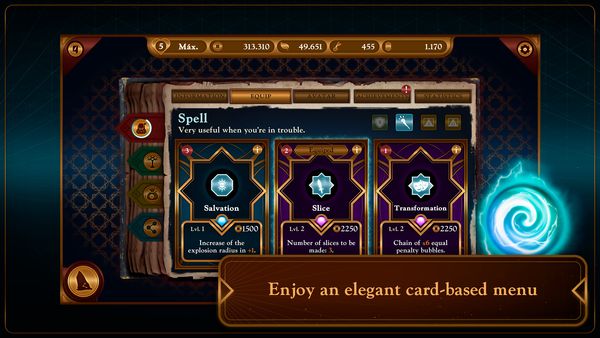 Bubble Quest: skill cards