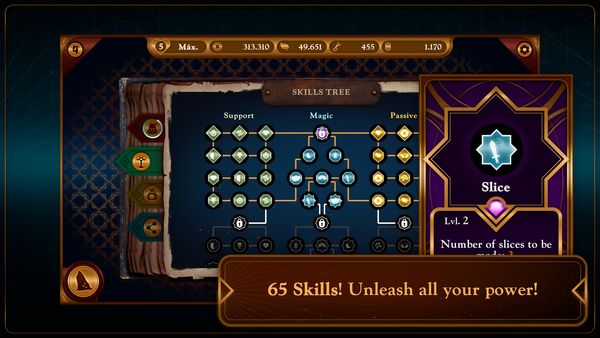 Bubble Quest: skill tree